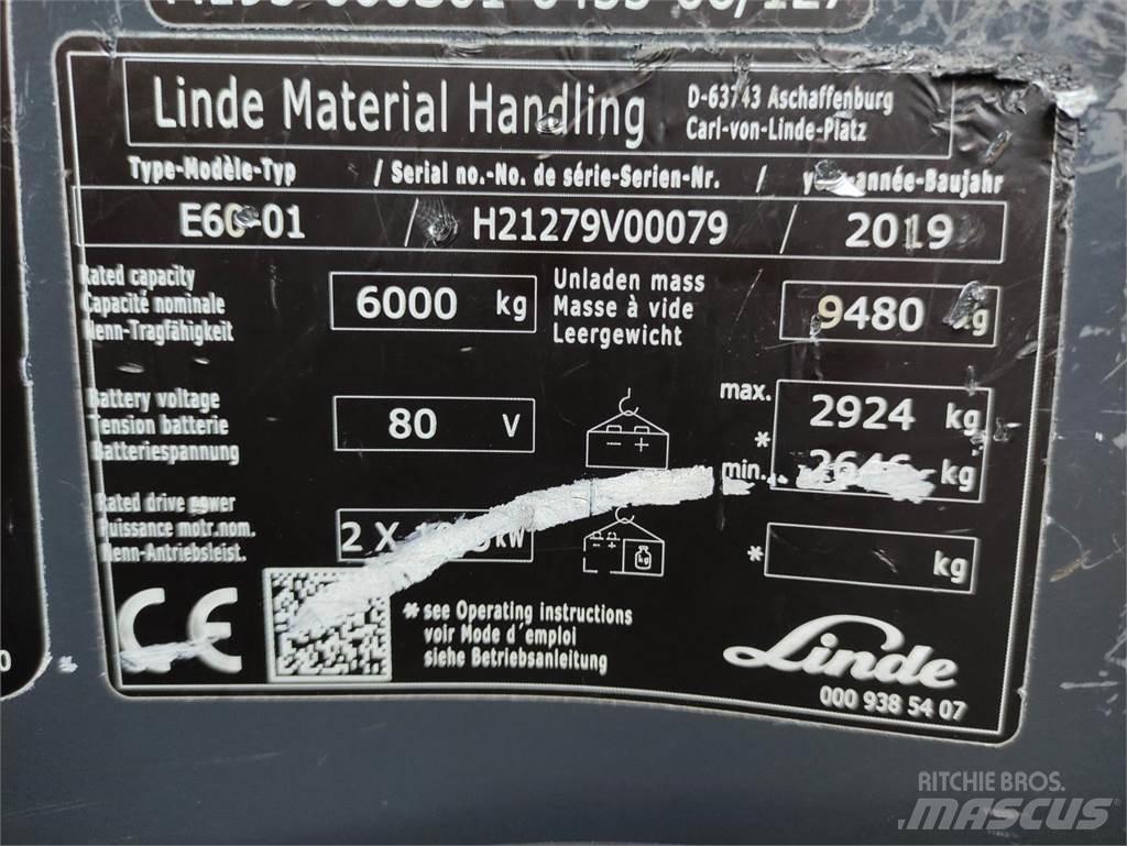 Linde E60-01-1279 Stivuitor electric