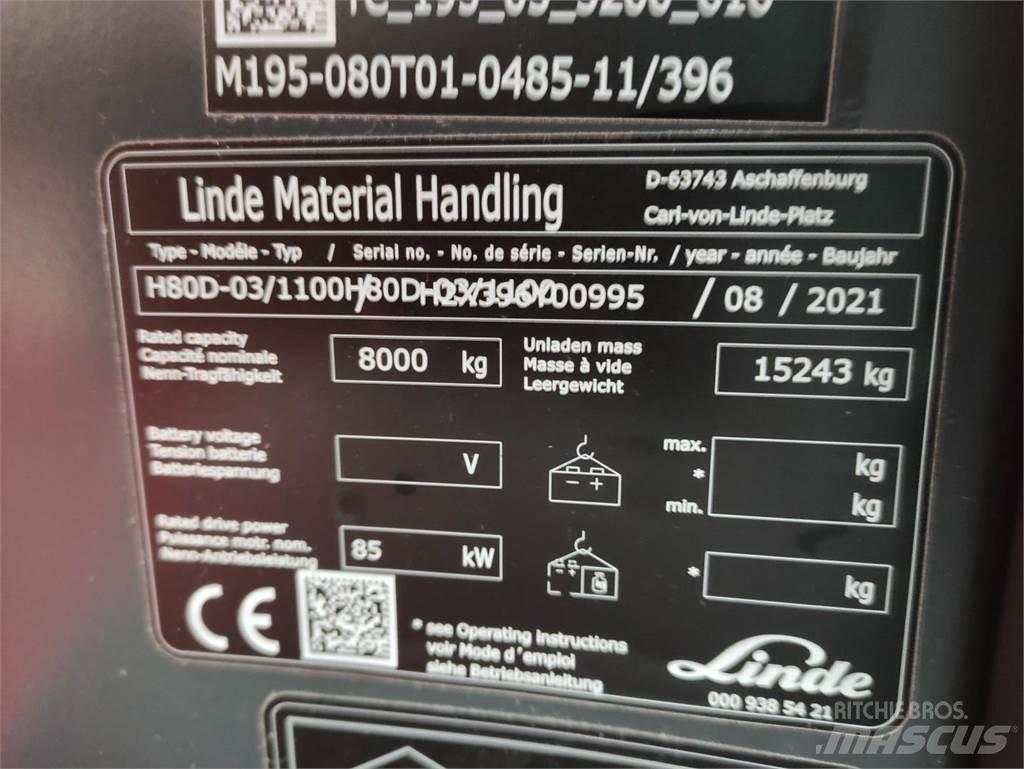 Linde H80D-1100-03-396 Stivuitor diesel