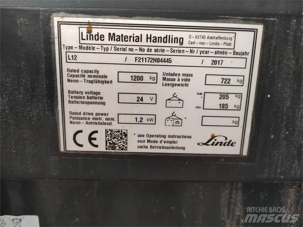 Linde L12 Transpaleta manuala