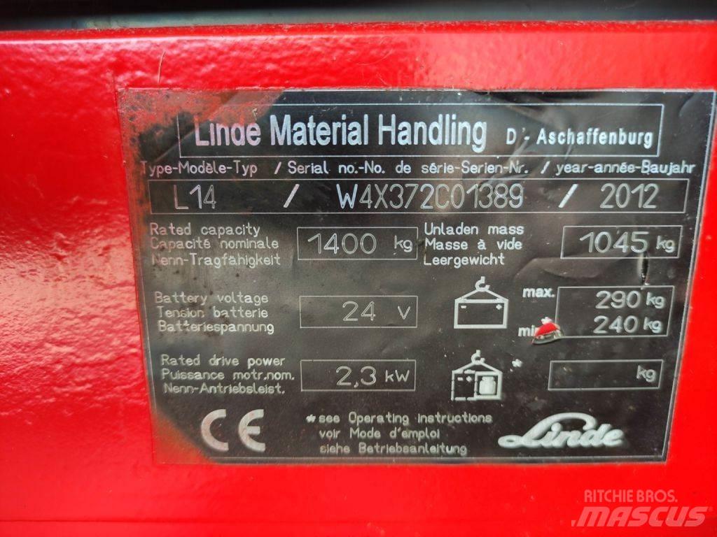 Linde L14-372 Transpaleta manuala
