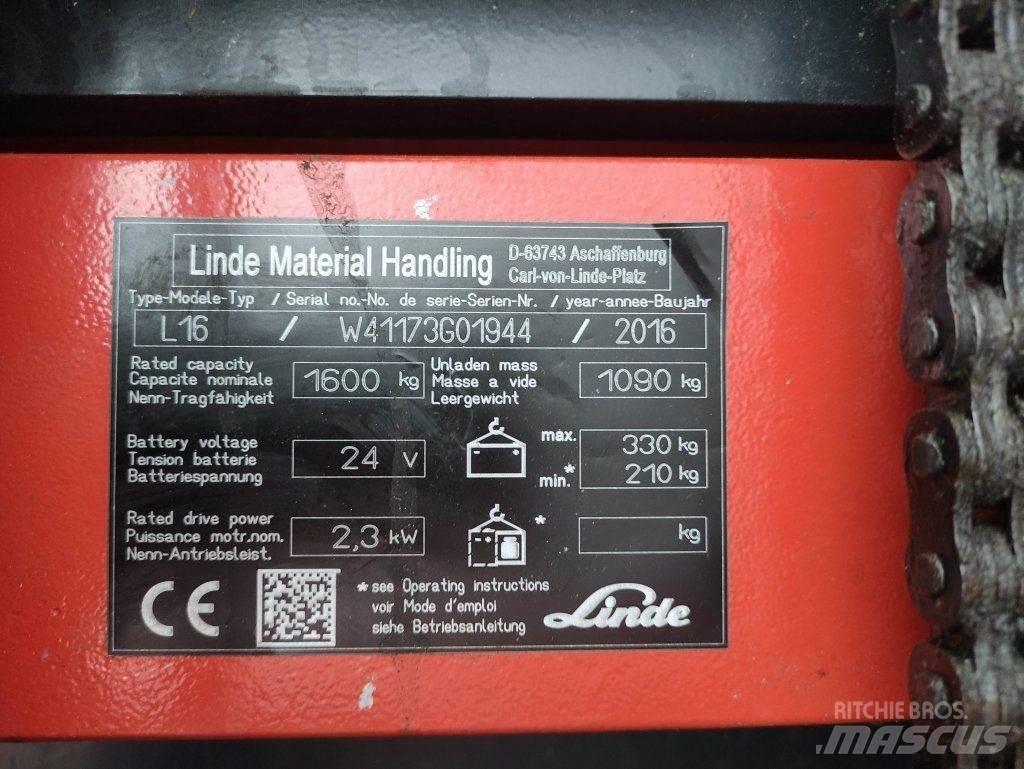 Linde L16i-1173 Transpaleta manuala