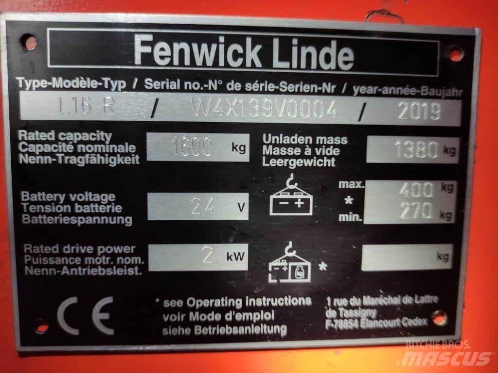 Linde L16R Transpaleta manuala