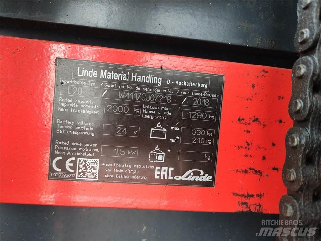 Linde L20i-1173 Transpaleta manuala