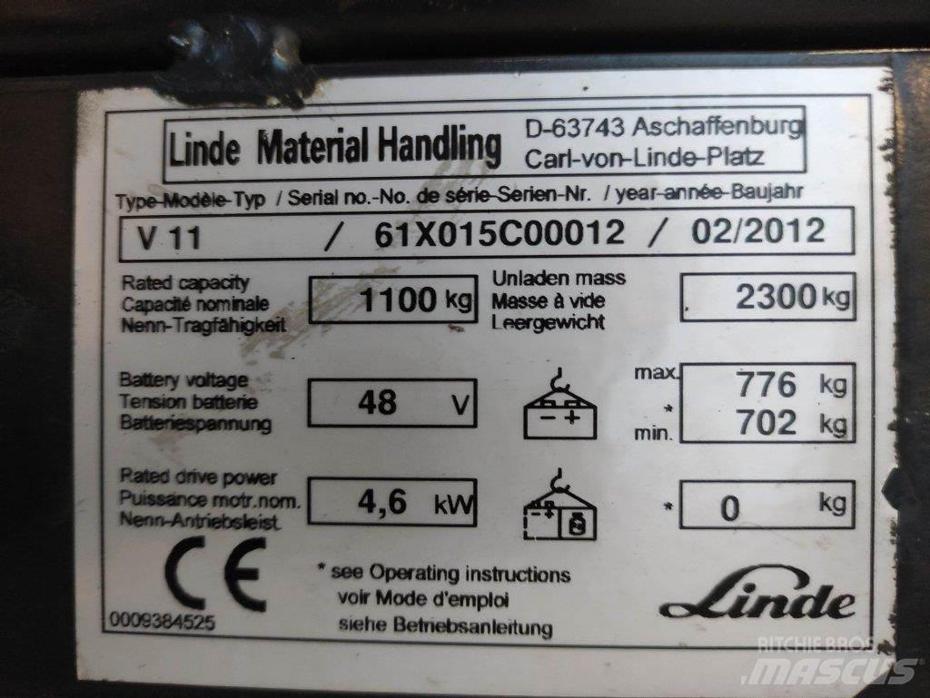 Linde V11 Stivuitoare pentru comisionare(logistica)
