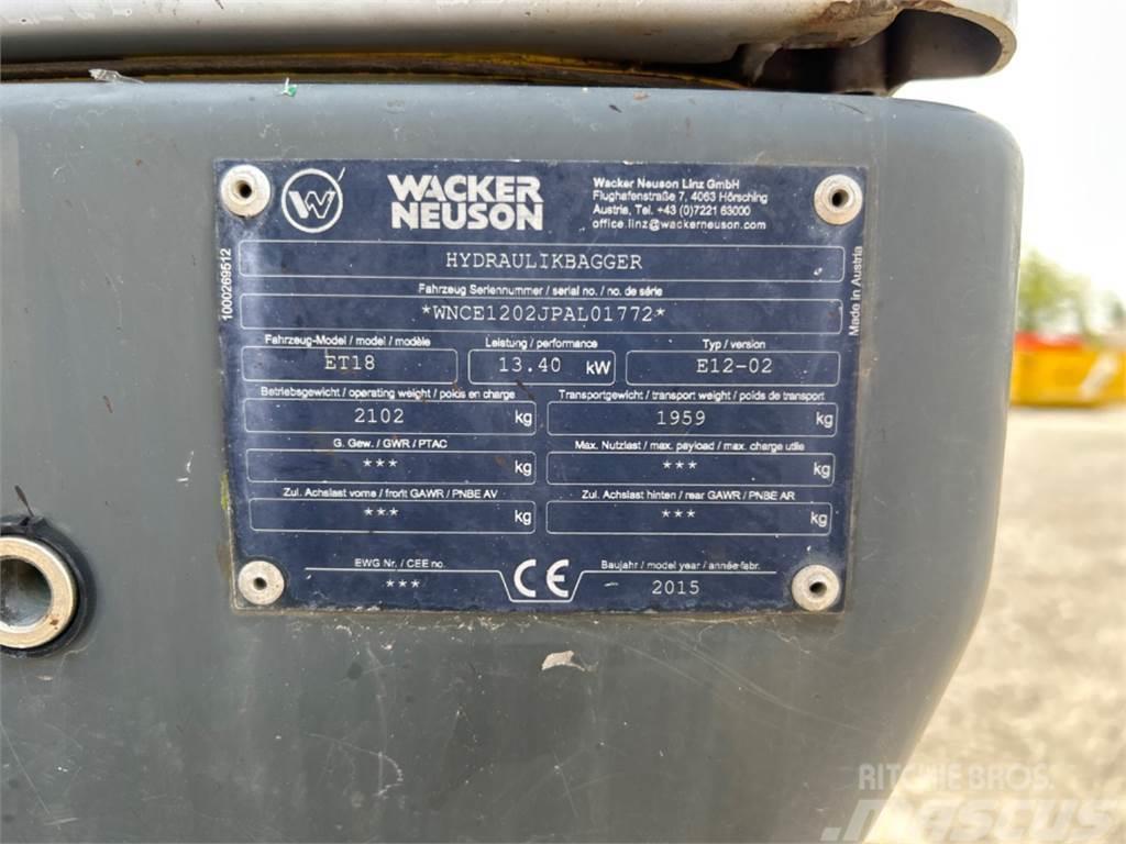 Wacker Neuson ET 18 VDS Mini excavatoare < 7t
