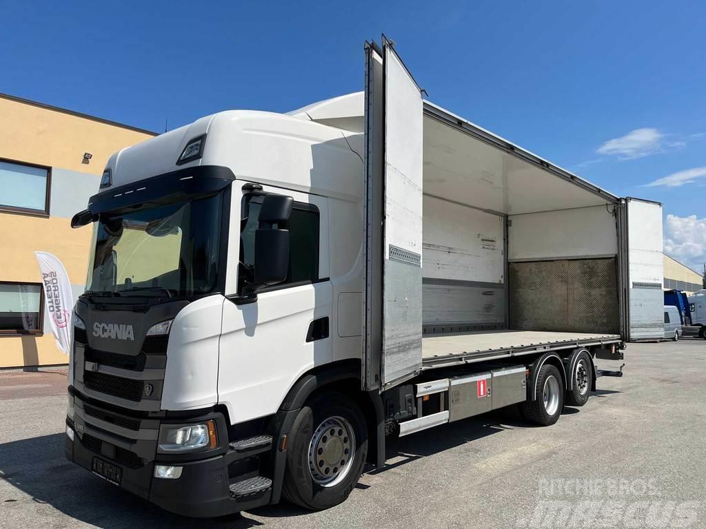 Scania G500 6x2 EURO 6 + RETARDER + SIDE OPENING + FULL A Autocamioane
