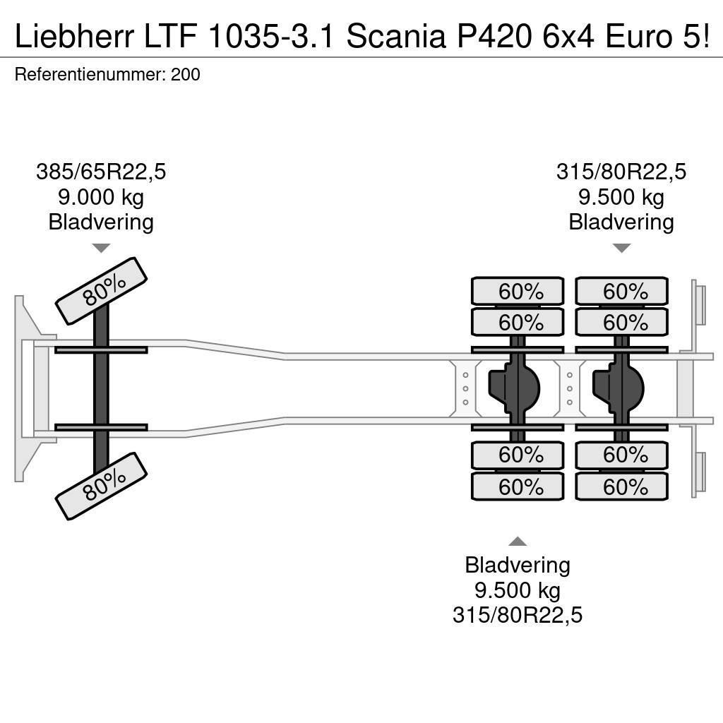 Liebherr LTF 1035-3.1 Scania P420 6x4 Euro 5! Macara pentru orice teren
