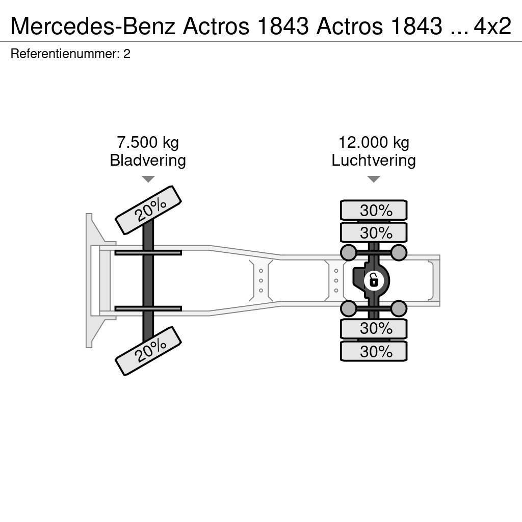 Mercedes-Benz Actros 1843 Actros 1843 ADR 4x2 RETARDER Autotractoare
