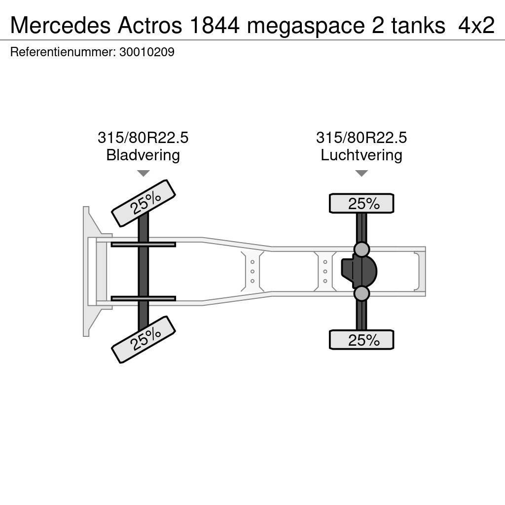 Mercedes-Benz Actros 1844 megaspace 2 tanks Autotractoare