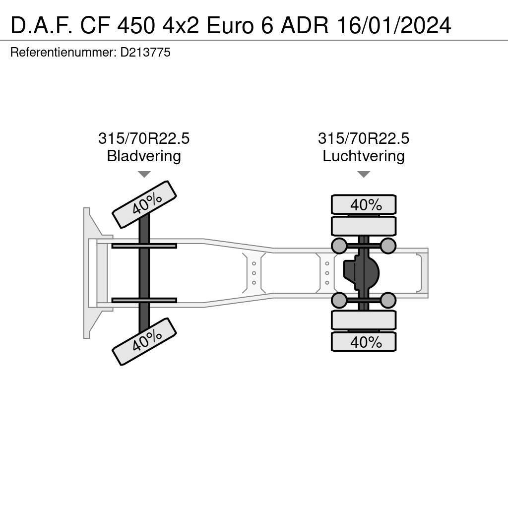 DAF CF 450 4x2 Euro 6 ADR 16/01/2024 Autotractoare