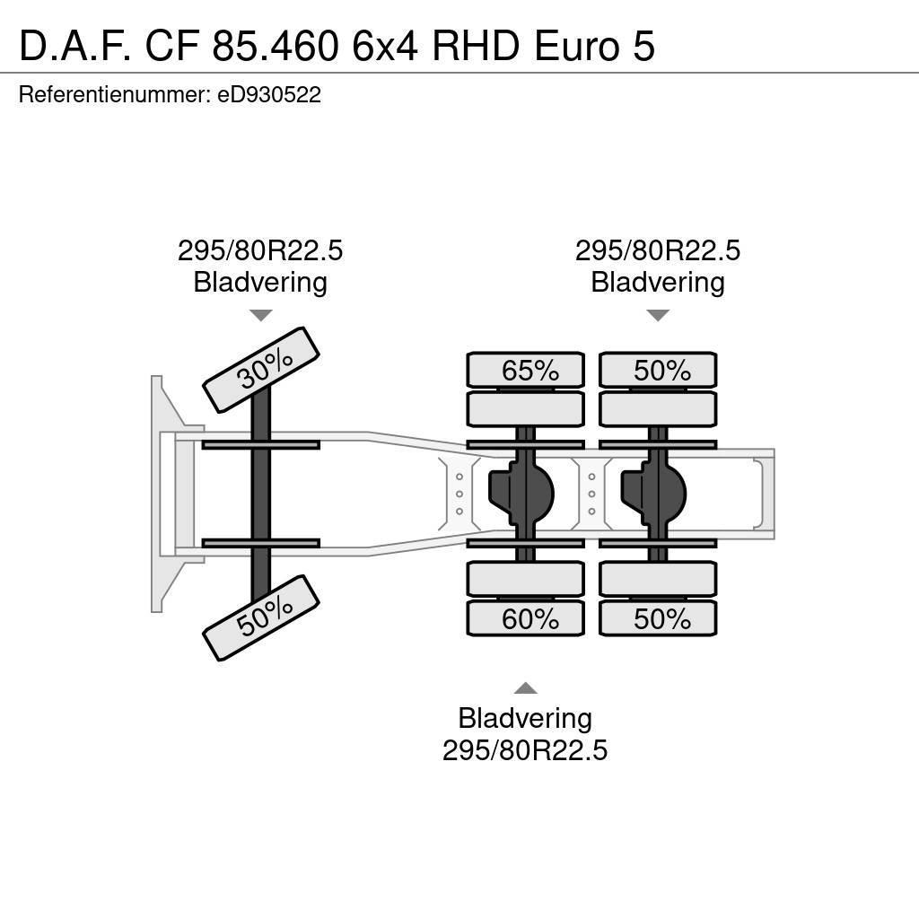 DAF CF 85.460 6x4 RHD Euro 5 Autotractoare