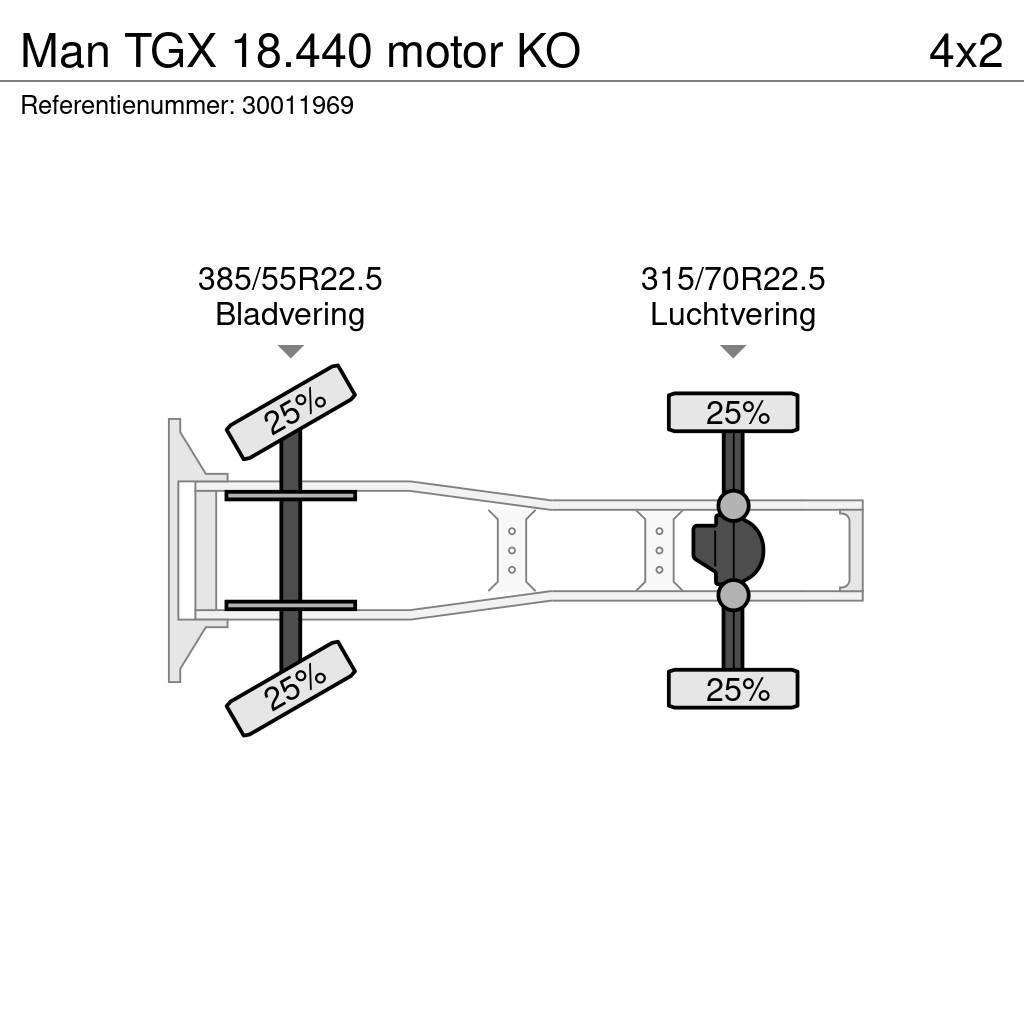 MAN TGX 18.440 motor KO Autotractoare