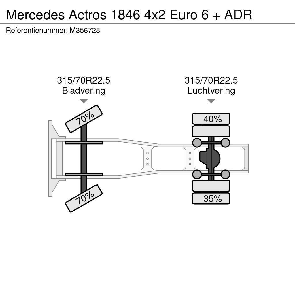 Mercedes-Benz Actros 1846 4x2 Euro 6 + ADR Autotractoare