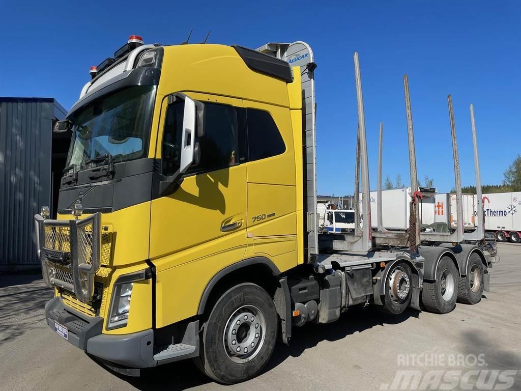 Volvo FH FH16 750 8x4 puuauto 2019 Camion pentru lemne