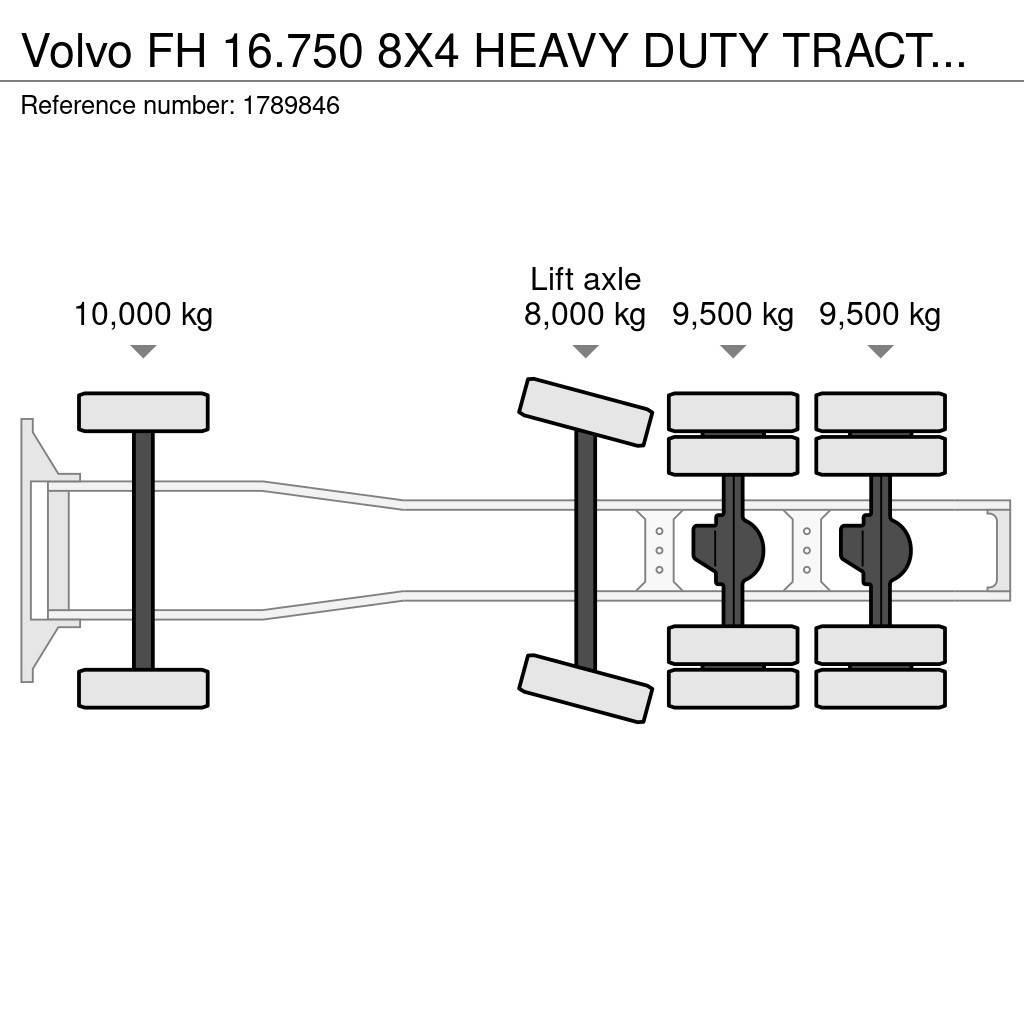 Volvo FH 16.750 8X4 HEAVY DUTY TRACTOR/SZM/TREKKER Autotractoare