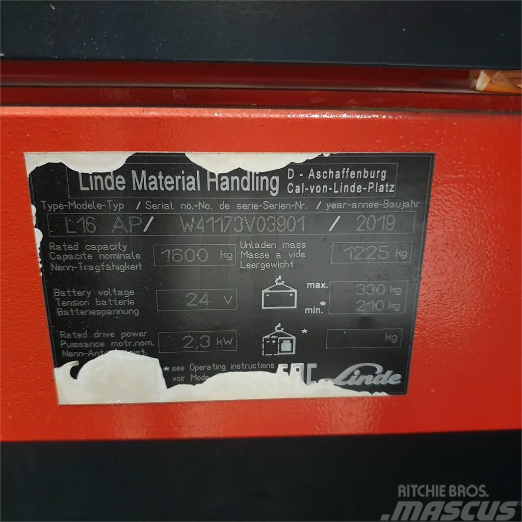 Linde L16APi Transpaleta manuala