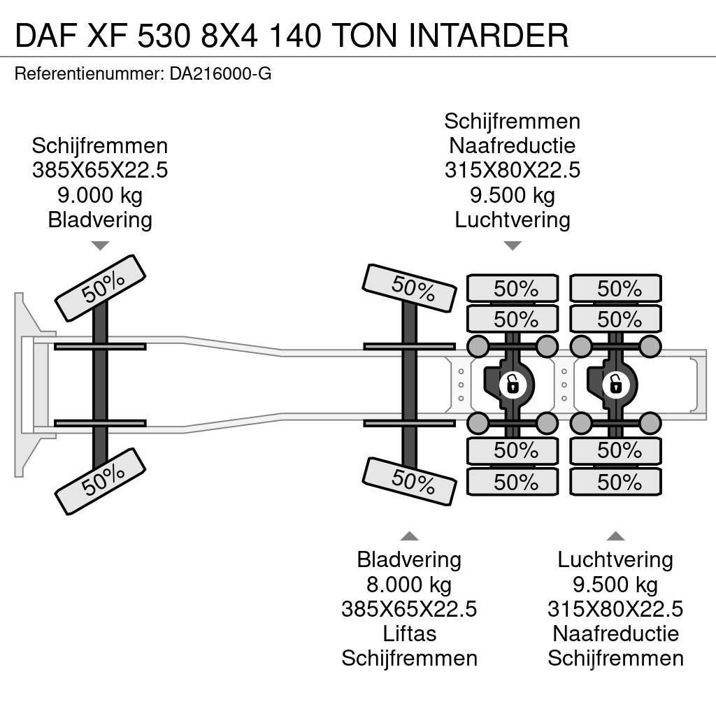 DAF XF 530 8X4 140 TON INTARDER Autotractoare