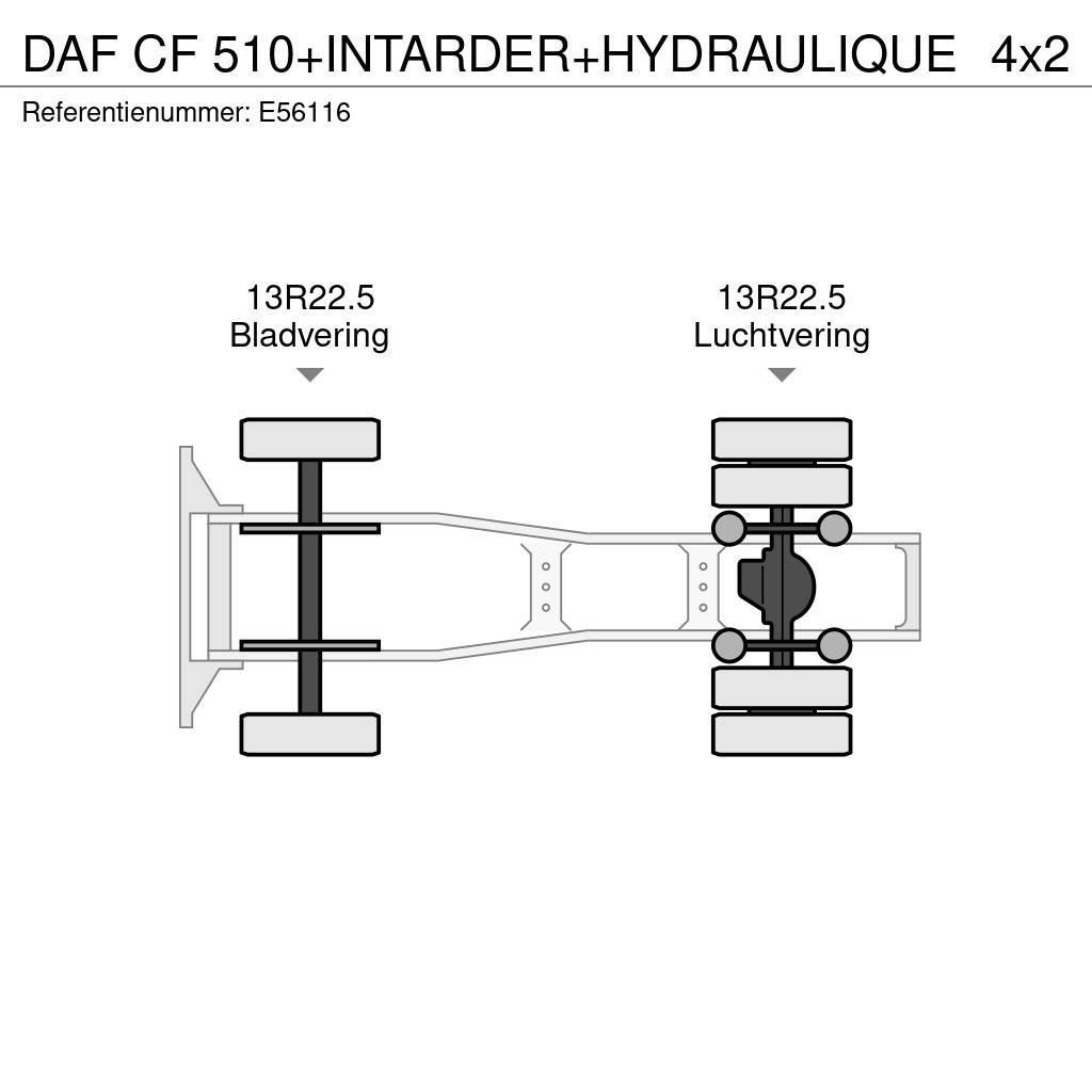 DAF CF 510+INTARDER+HYDRAULIQUE Autotractoare
