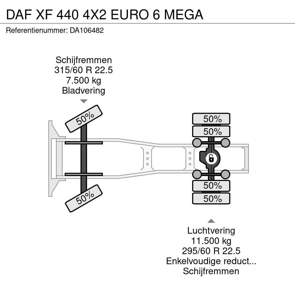 DAF XF 440 4X2 EURO 6 MEGA Autotractoare