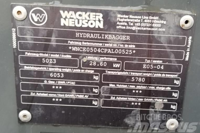 Wacker Neuson 50Z3 Excavatoare pe senile