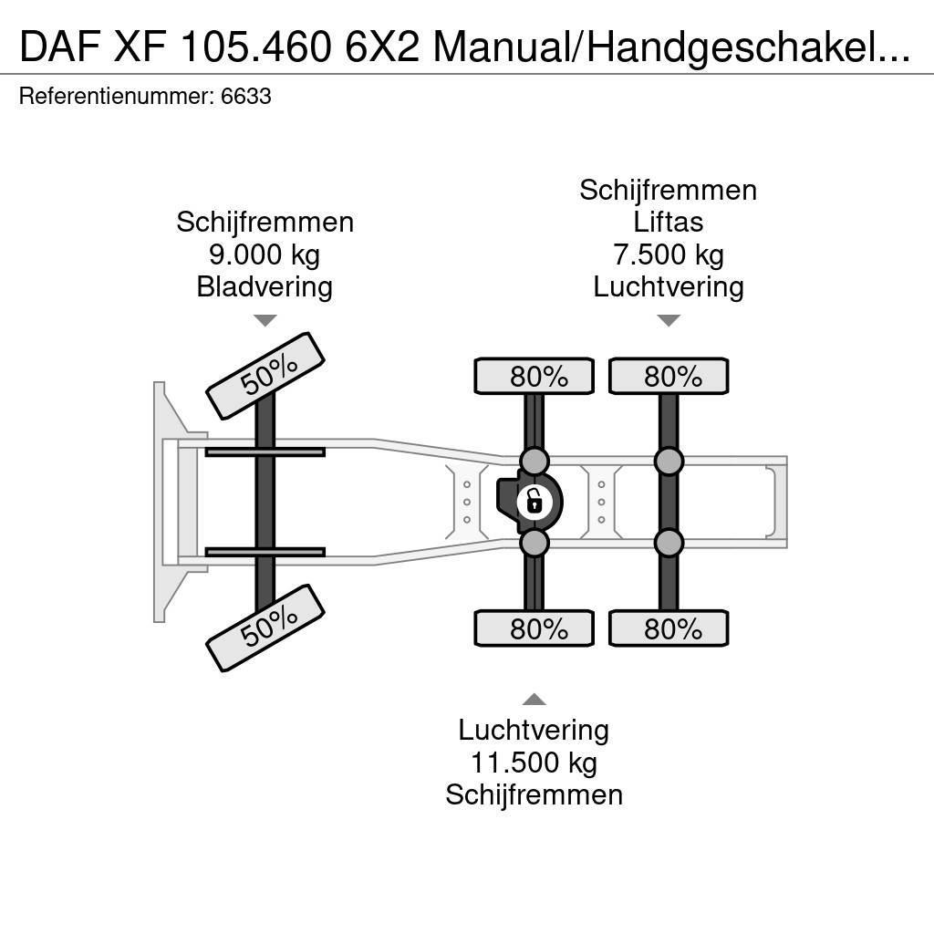 DAF XF 105.460 6X2 Manual/Handgeschakeld 25 ton NCH Sy Autotractoare