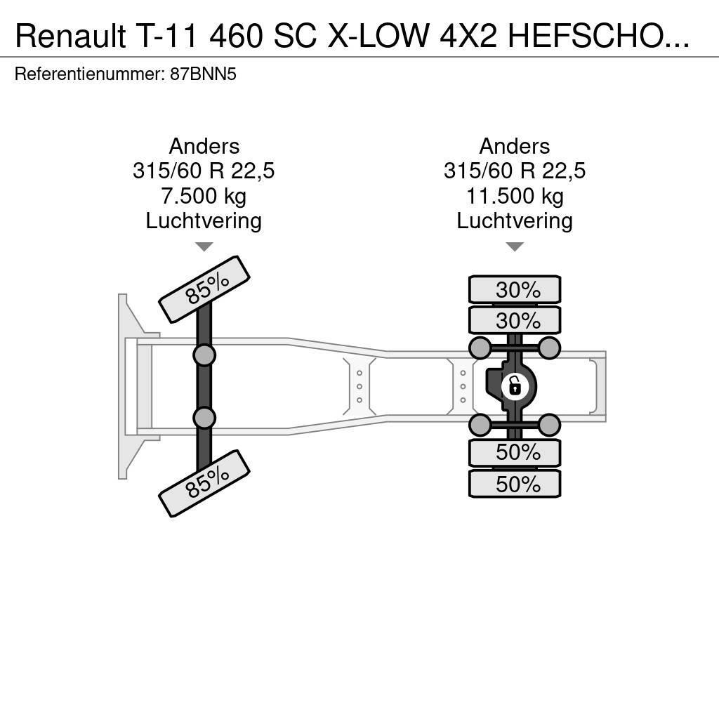 Renault T-11 460 SC X-LOW 4X2 HEFSCHOTEL EN HYDRAULIEK Autotractoare