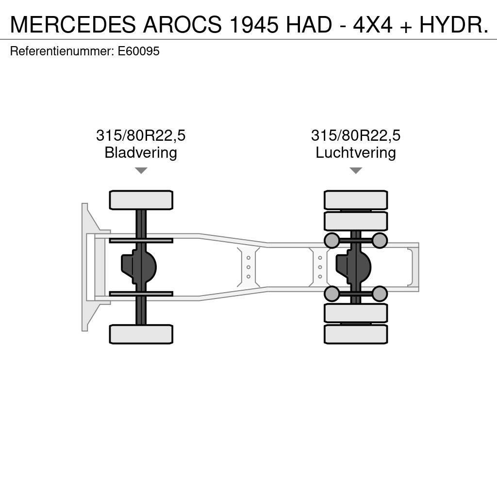 Mercedes-Benz AROCS 1945 HAD - 4X4 + HYDR. Autotractoare