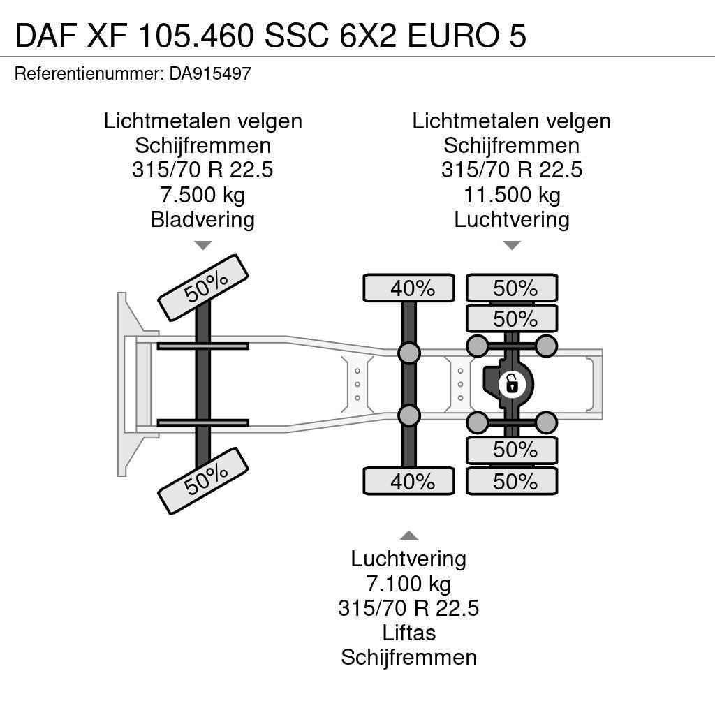 DAF XF 105.460 SSC 6X2 EURO 5 Autotractoare