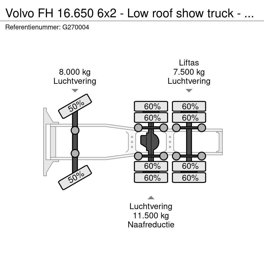 Volvo FH 16.650 6x2 - Low roof show truck - PTO/Hydrauli Autotractoare