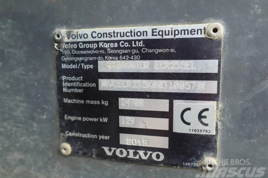 Volvo ECR 235 EL | ROTOTILT | BUCKET | AIRCO Excavatoare pe senile