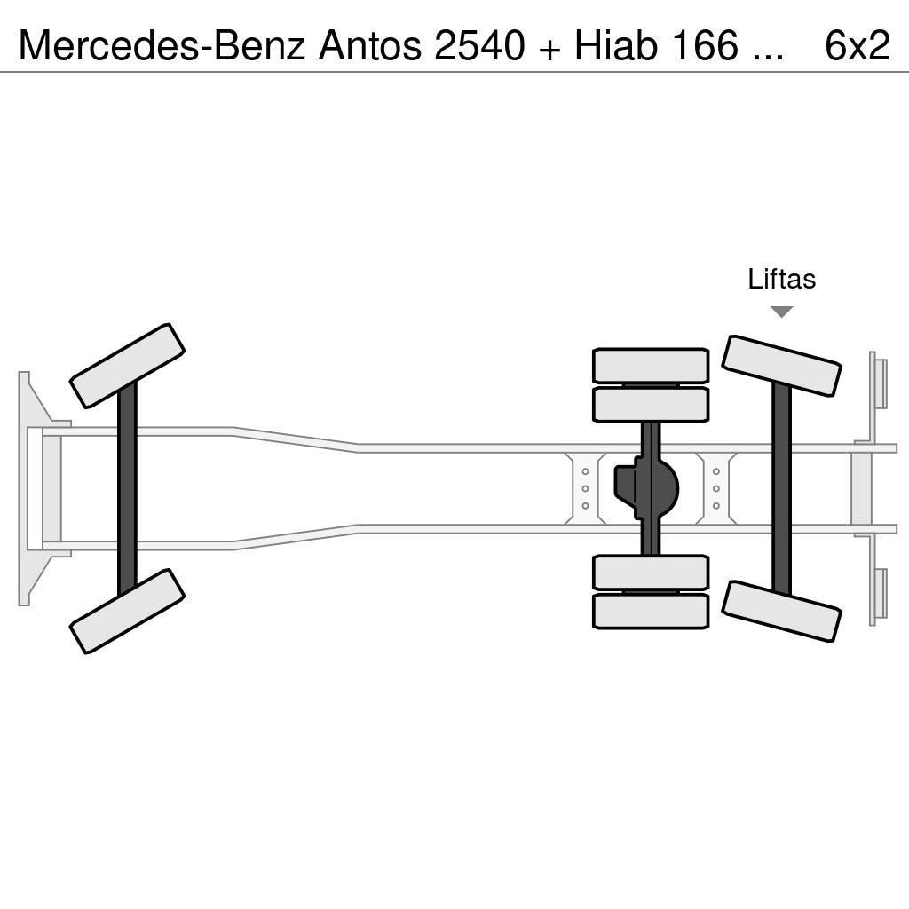 Mercedes-Benz Antos 2540 + Hiab 166 K Pro Macara pentru orice teren