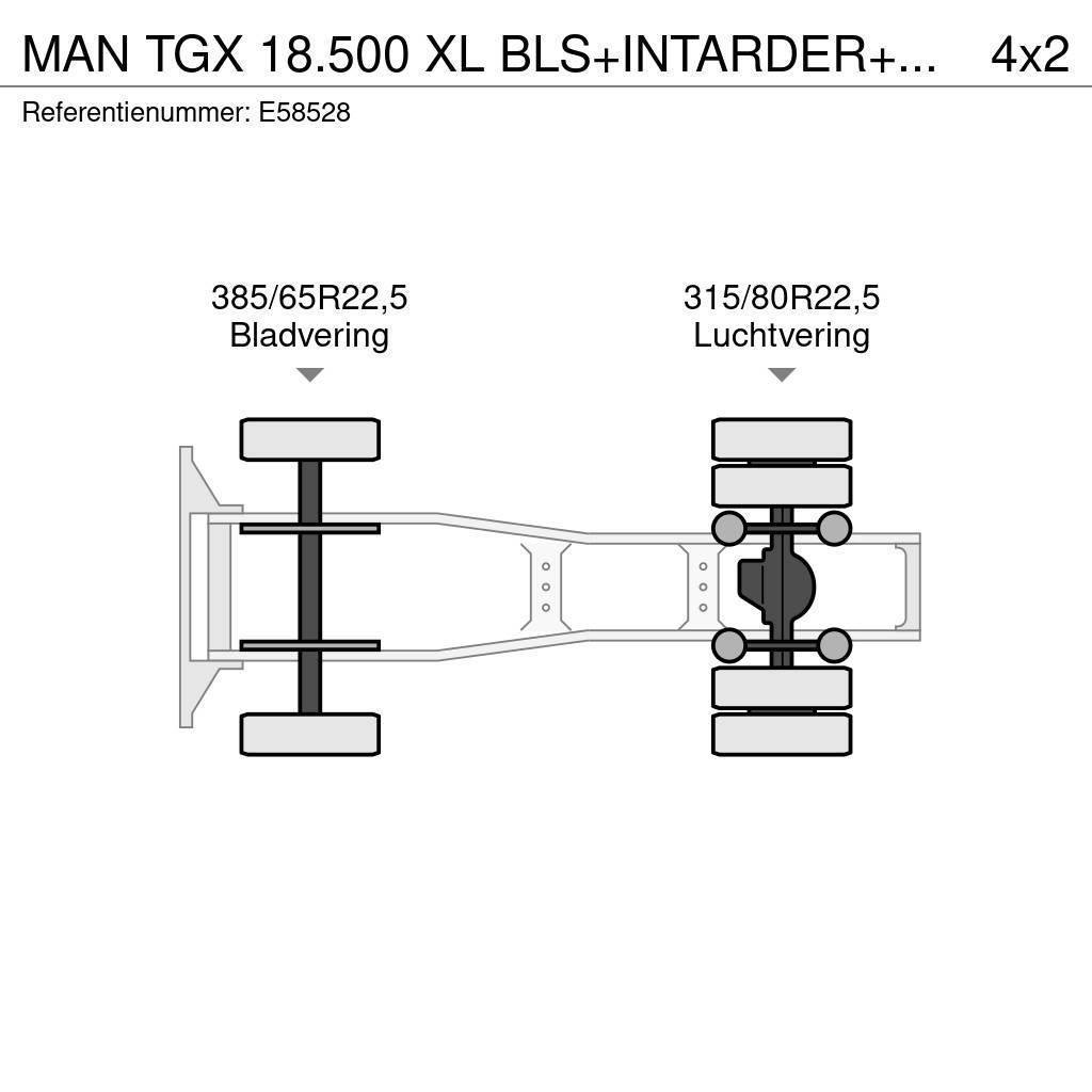 MAN TGX 18.500 XL BLS+INTARDER+BIG AXLE+HYDR. Autotractoare