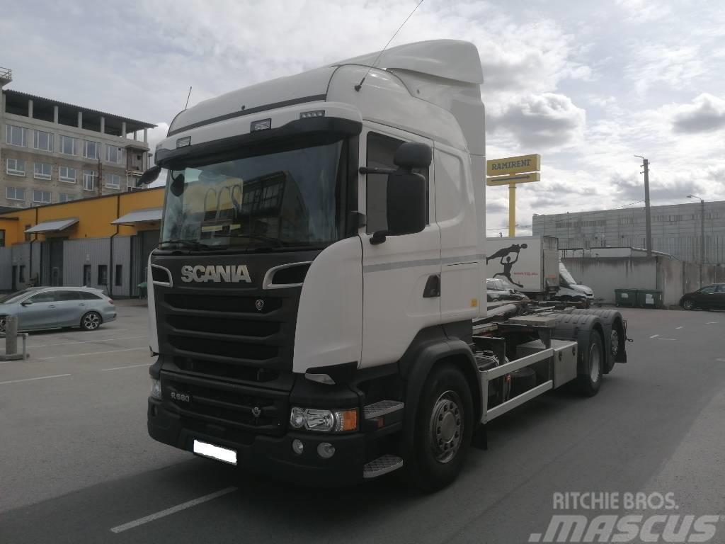 Scania R580 V8 AJK HYDROLIFT, HL20-6180 Camion cu carlig de ridicare