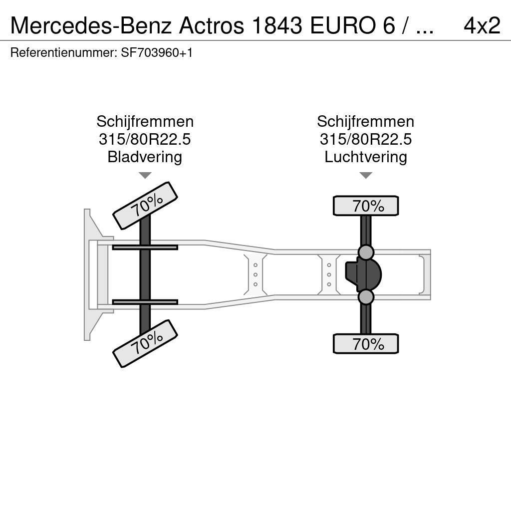 Mercedes-Benz Actros 1843 EURO 6 / PTO Autotractoare
