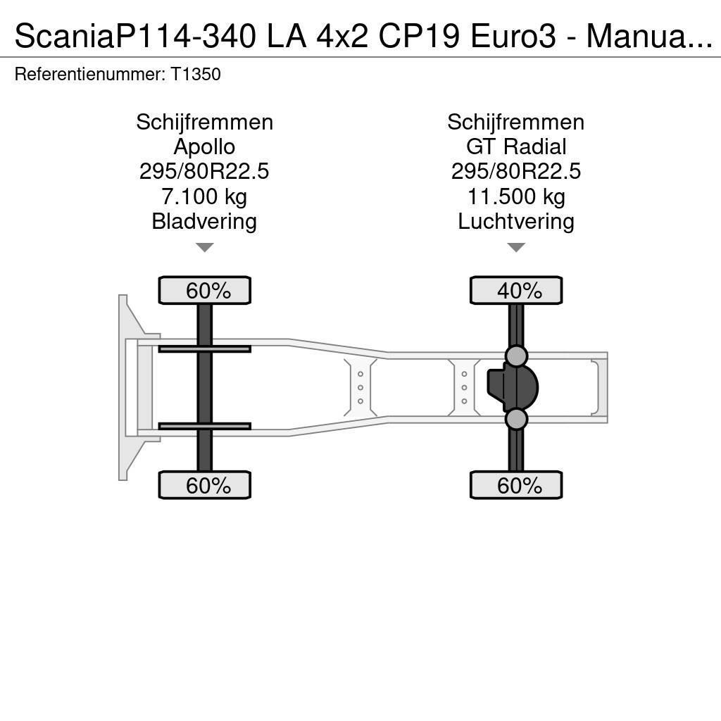 Scania P114-340 LA 4x2 CP19 Euro3 - Manual - Side Skirts Autotractoare