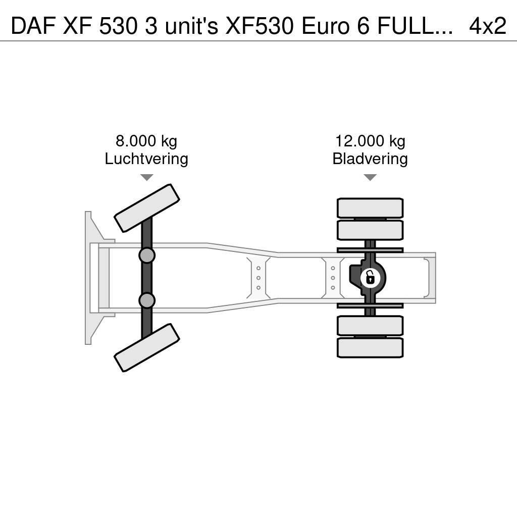 DAF XF 530 3 unit's XF530 Euro 6 FULL-SPOILER ZF-Intar Autotractoare