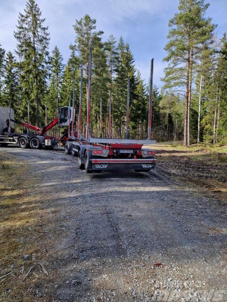 Jyki JYKI timmersläp/timmervagn Remorci pentru lemn