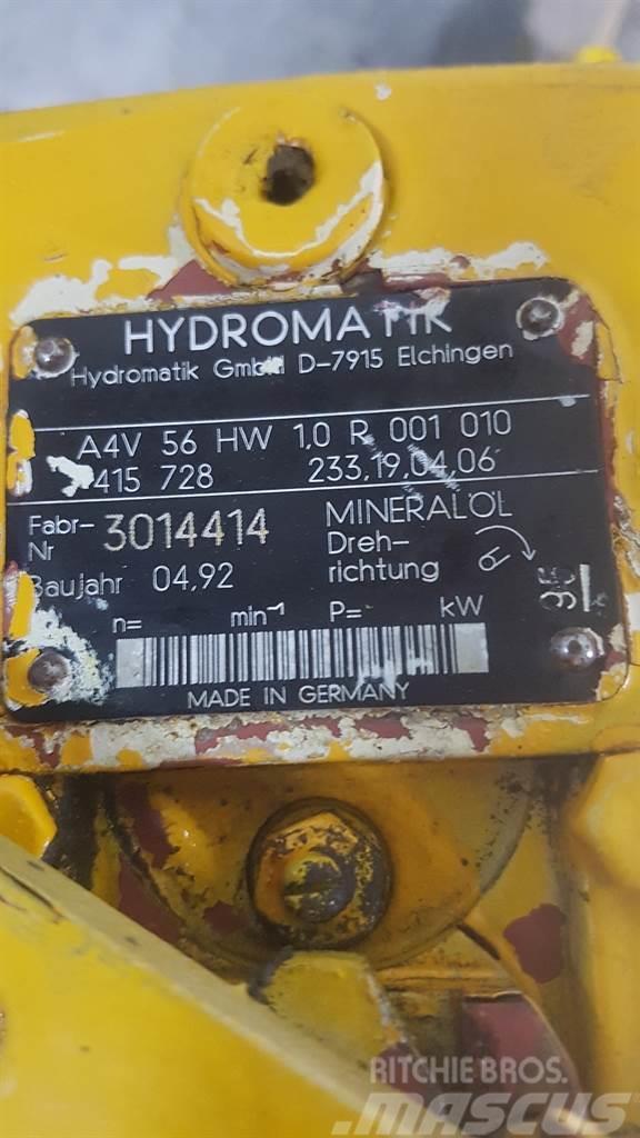 Hydromatik A4V56HW1.0R001010 - Drive pump/Fahrpumpe/Rijpomp Hidraulice