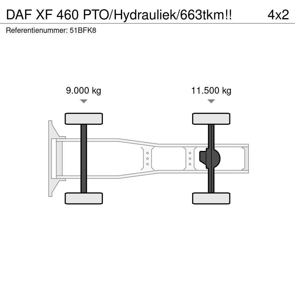 DAF XF 460 PTO/Hydrauliek/663tkm!! Autotractoare