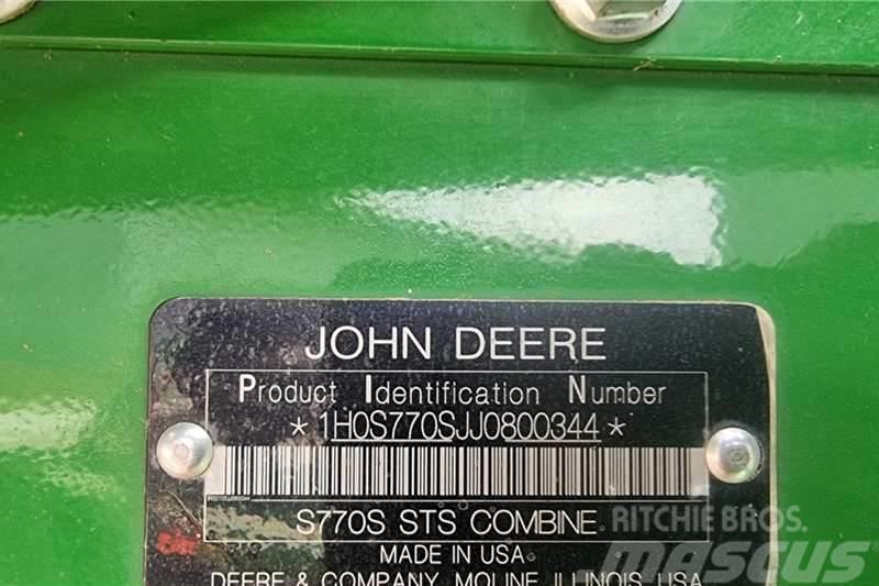 John Deere S770 Altele