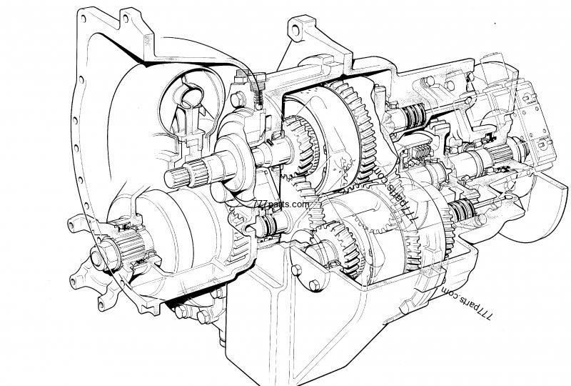 JCB PowerShift gearbox 1:1.495 JCB 542-70 Transmisie