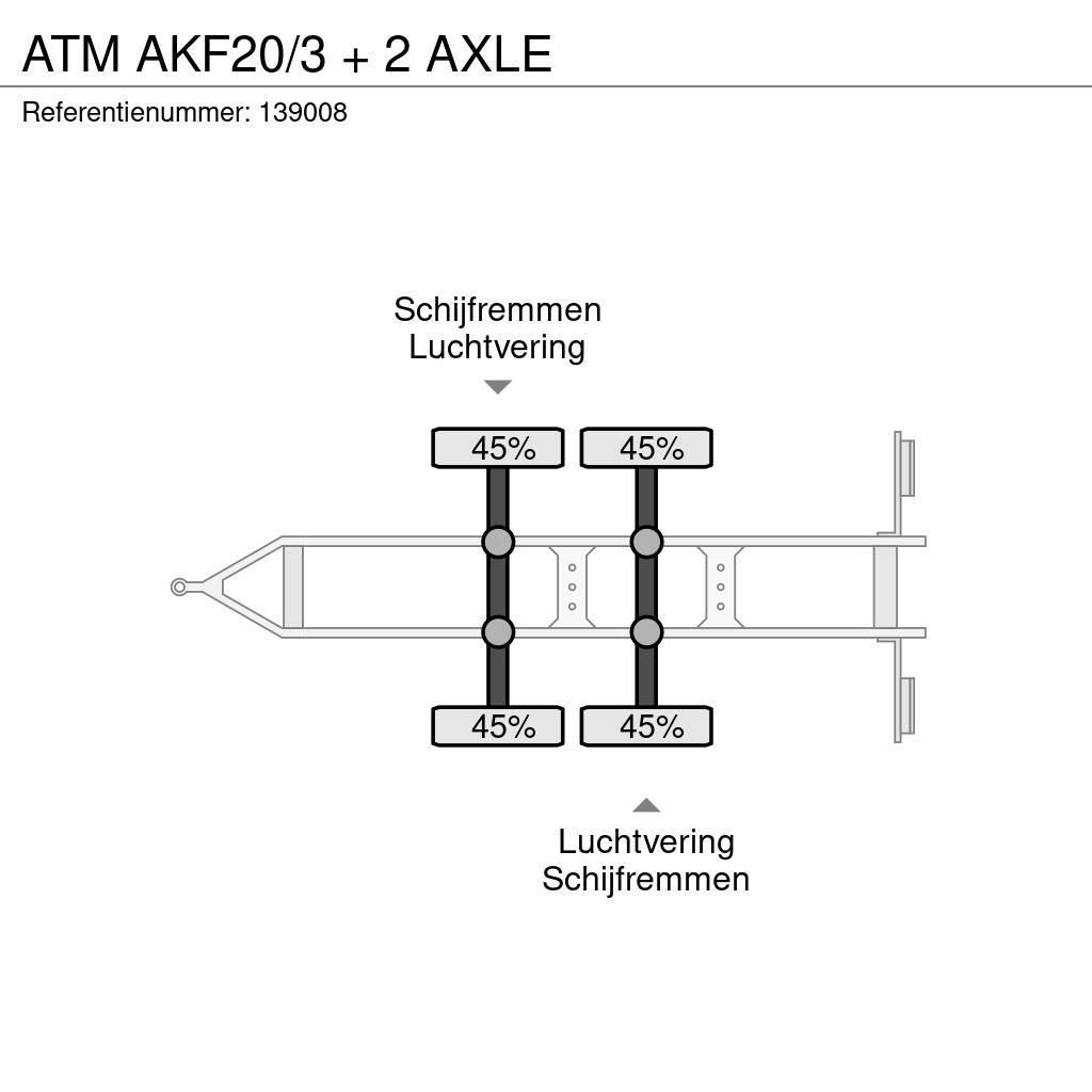 ATM AKF20/3 + 2 AXLE Pick up/Prelata