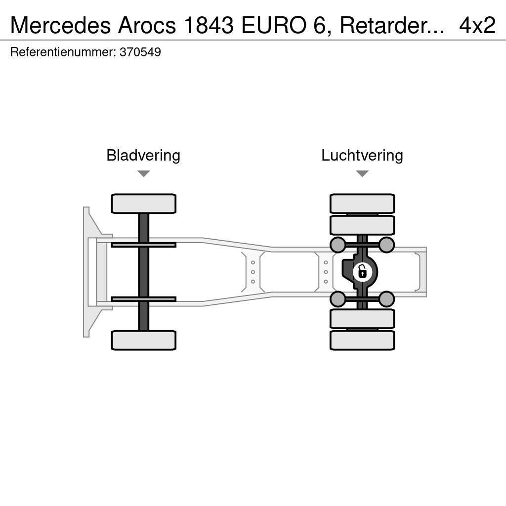 Mercedes-Benz Arocs 1843 EURO 6, Retarder, PTO Autotractoare