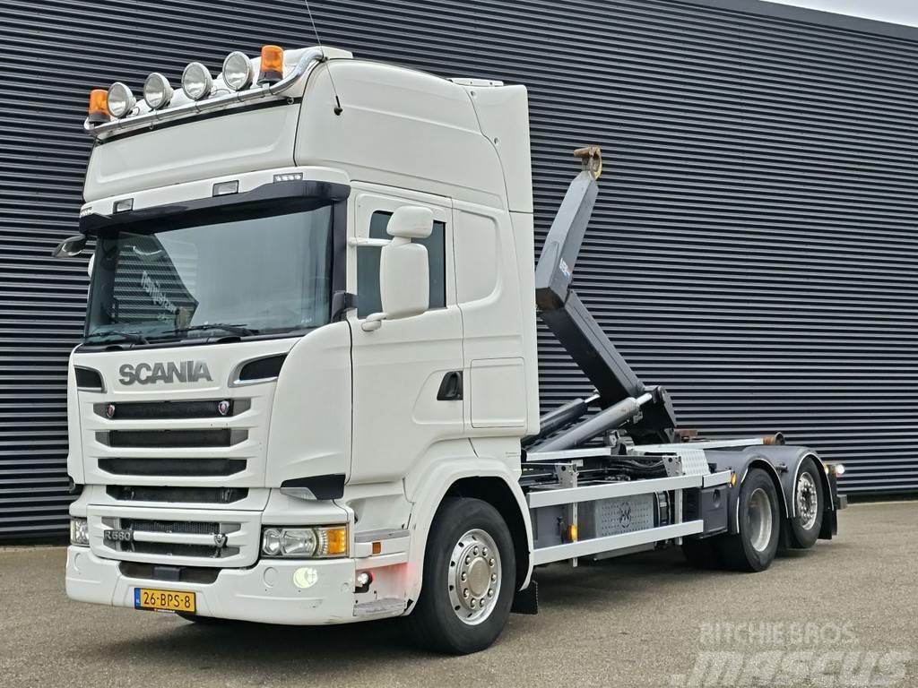 Scania R580 / V8 / 6x2 / HOOKLIFT / RETARDER / LIFT-STEER Camion cu carlig de ridicare