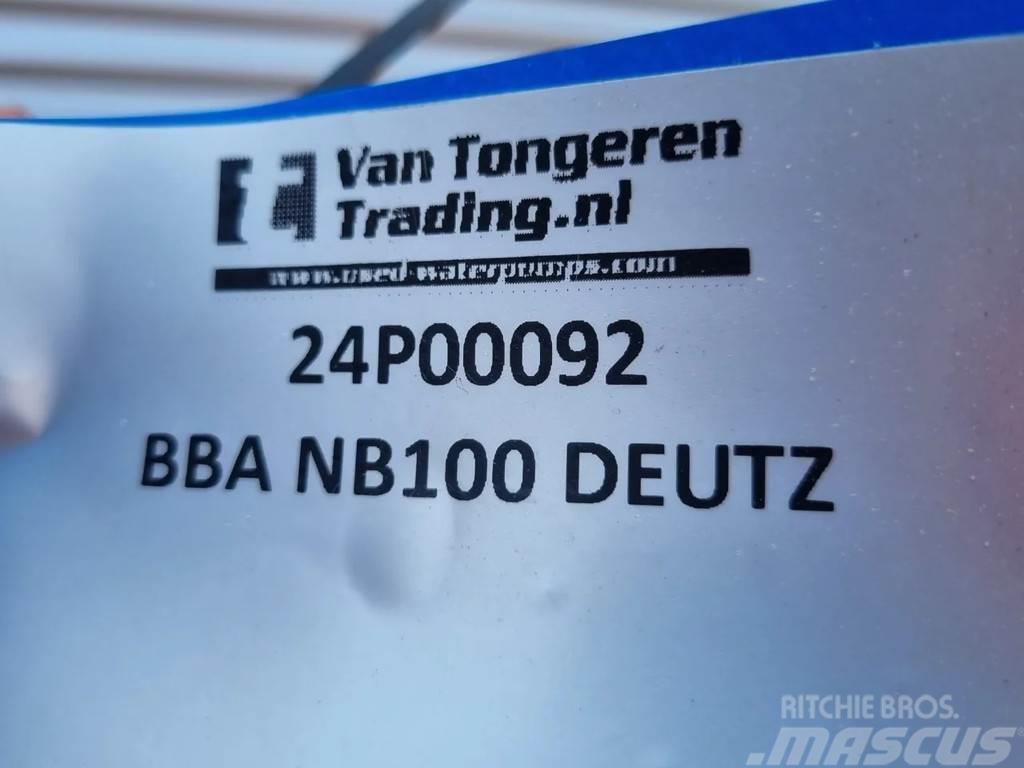 BBA NB100 + DEUTZ F2L 1011F Pompa de apa
