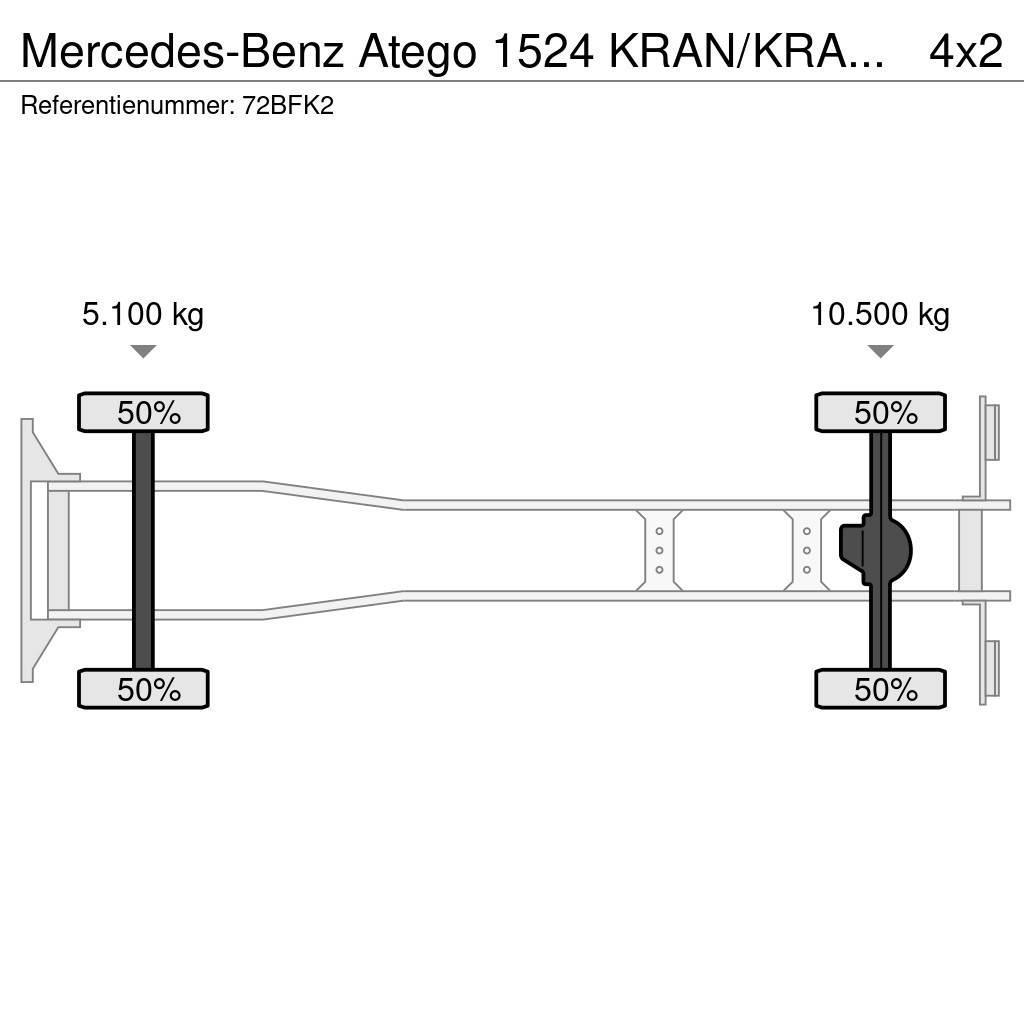 Mercedes-Benz Atego 1524 KRAN/KRAAN/MANUELL!!191tkm!!! Macara pentru orice teren