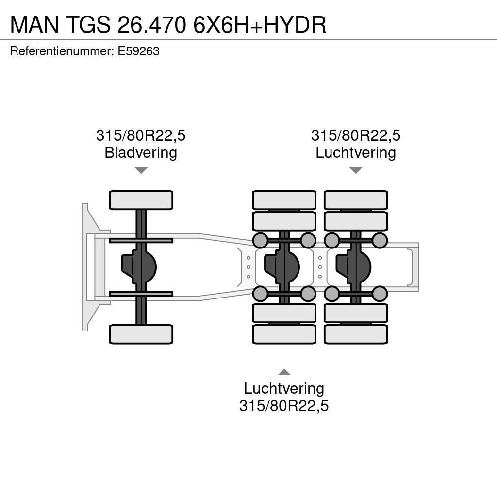 MAN TGS 26.470 6X6H+HYDR Autotractoare
