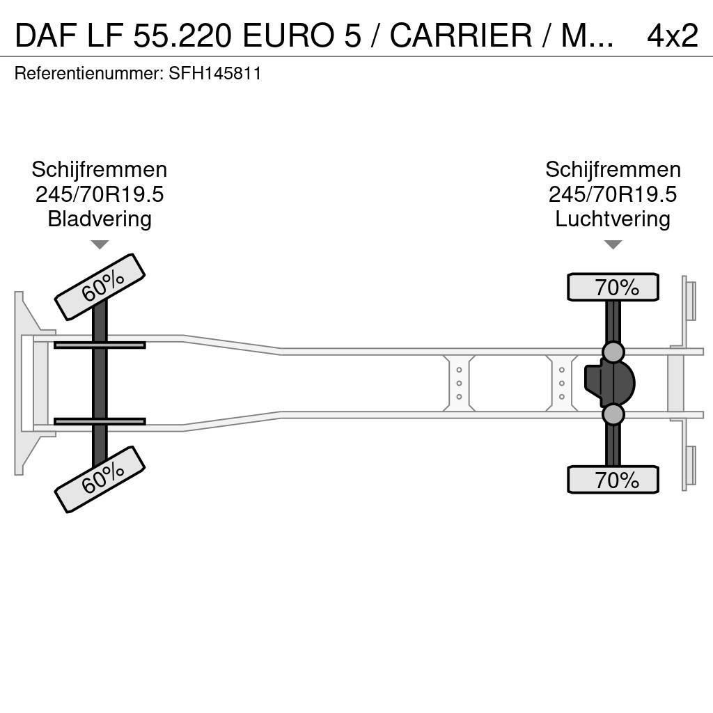 DAF LF 55.220 EURO 5 / CARRIER / MULTITEMPERATUUR / DH Camion cu control de temperatura