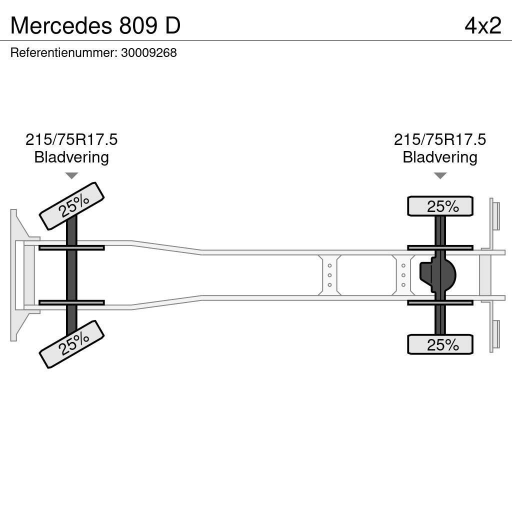 Mercedes-Benz 809 D Camioane platforma/prelata