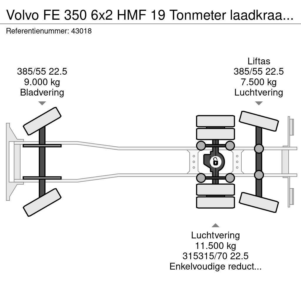 Volvo FE 350 6x2 HMF 19 Tonmeter laadkraan New and Unuse Camion cu carlig de ridicare